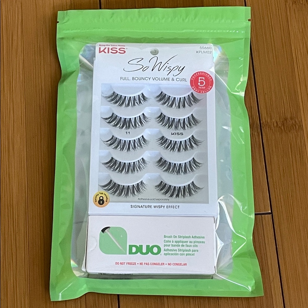 Kiss So Wispy Lashes with DUO Adhesive Set